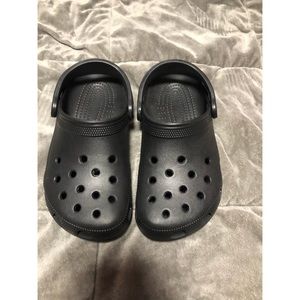 Black original crocs